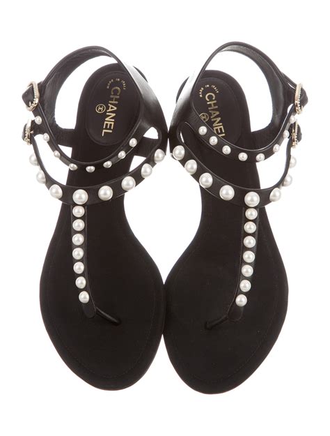 chanel suspenders pearls|chanel kid sandals.